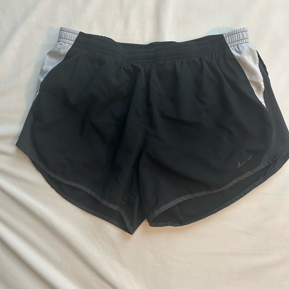 Nike Black and Gray Athletic Shorts Lightweight Design